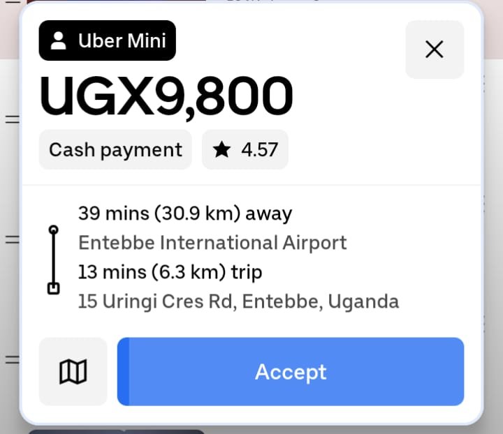 K_Uthuman's tweet photo. @de_enginiya 36kms in total for just 9,800 shs. Mutuyitta basiru https://t.co/jplieS9rA0