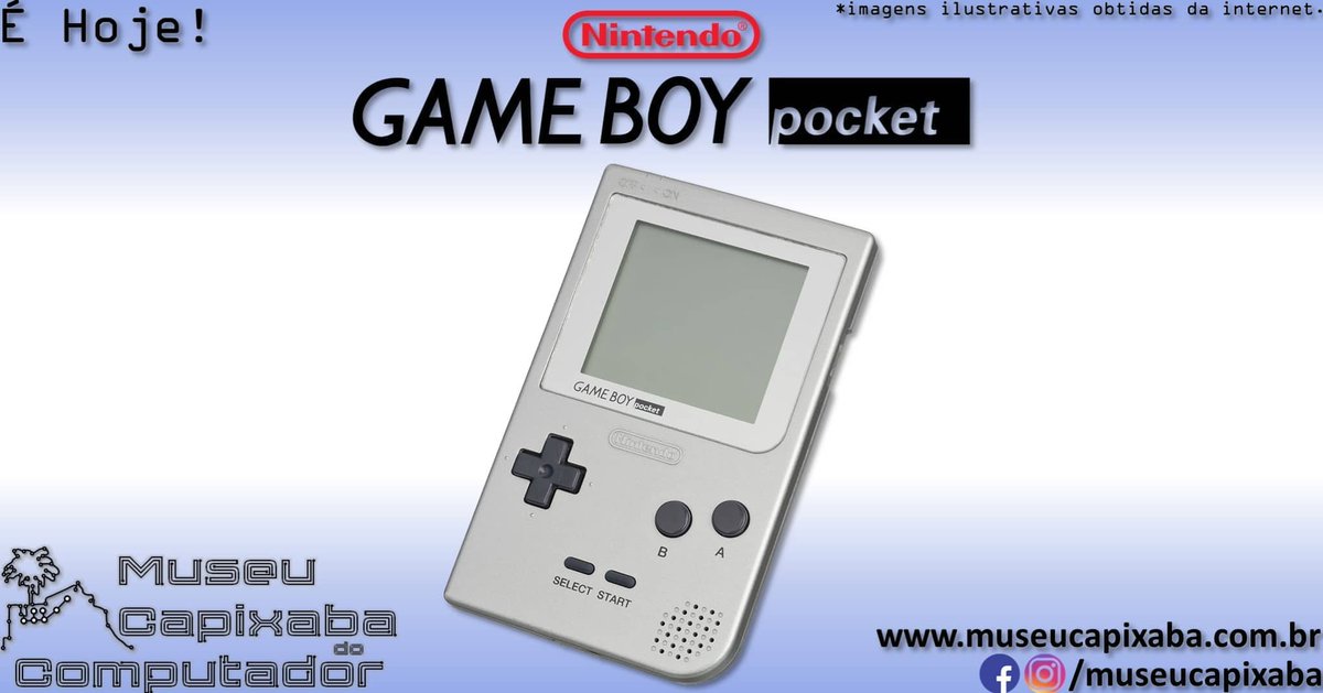 museucapixaba's tweet photo. É hoje! O videogame Nintendo Game Boy Pocket chega aos EUA há 30 anos!
+em https://t.co/PgGXIvMI6W
#MuseuCapixaba #mcc #éhoje #museu #Retro #Geek #OnThisDay #Nintendo #GameBoy #GunpeiYokoi #GameandWatch #NES #Famicom #SharpLR35902 #i8080 #AtariLynx #SEGA #Gamegear #ゲームボーイ https://t.co/0rMNcNBdRj