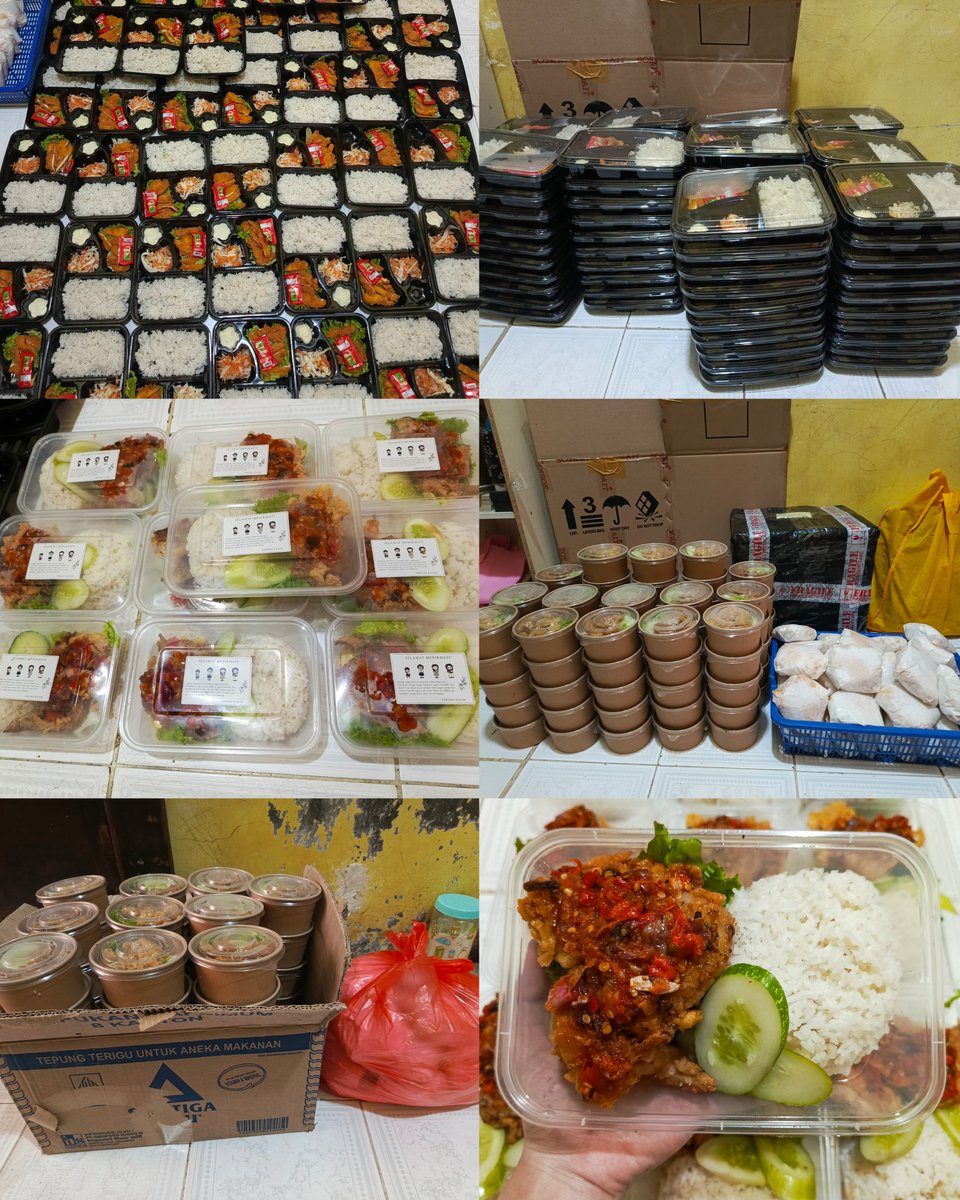 favoojekey's tweet photo. Temen-temen minta tolong bantu RT ya🥺🙏

OPEN BERBAGI JUMAT BERKAH🤍

Open donasi berbagi rice bowl, bento katsu, dan nasi cokot. Akan kami bagikan untuk masjid, tunawisma, panti asuhan, ojol, dll tanpa minimal order ya.

📍Jakbar
close jam 00.00 https://t.co/MdbS3DuT68