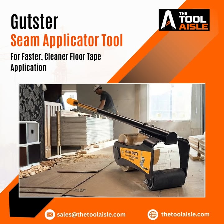 ToolAisle's tweet photo. Speed up floor prep with the Gutster Seam Applicator Tool. Apply tape up to 60% faster with clean, straight lines.

🛒 https://t.co/B7i79Ls1a0

#FloorProtection #ConstructionTools #SeamApplicatorTool https://t.co/oQqlGmWyzm