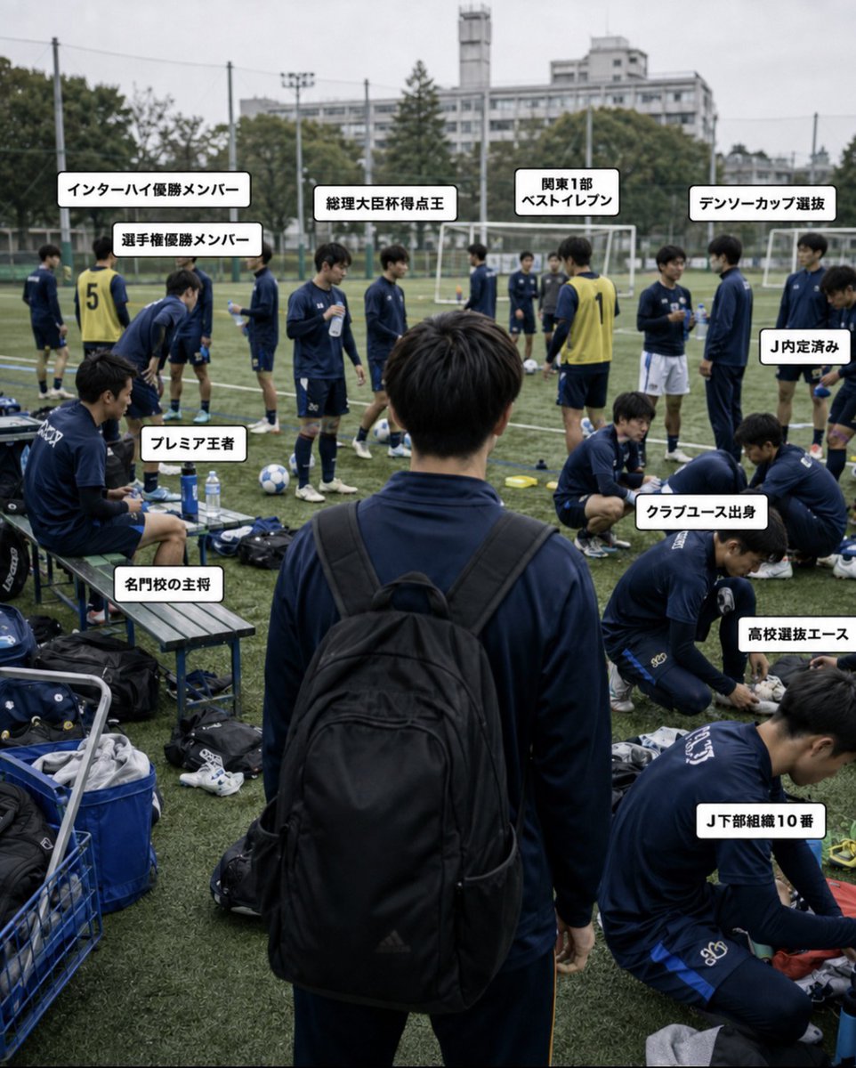 yukikeya17's tweet photo. サッカー強豪大学に入ってビビったこと　第2位

経歴すごい選手が多すぎる、、、 https://t.co/8GsoWScXlh