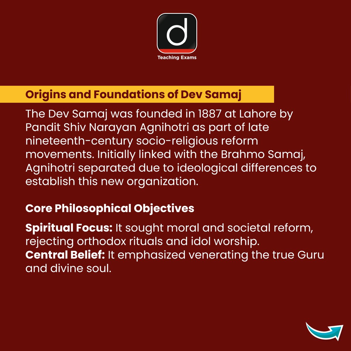 Drishtiteaching's tweet photo. Dev Samaj was more than a religious reform movement- it championed equality, moral living and women's education.
#DevSamaj #IndianHistory #SocialReform #WomenEducation #SocialEquality https://t.co/eqbOuxX0cq