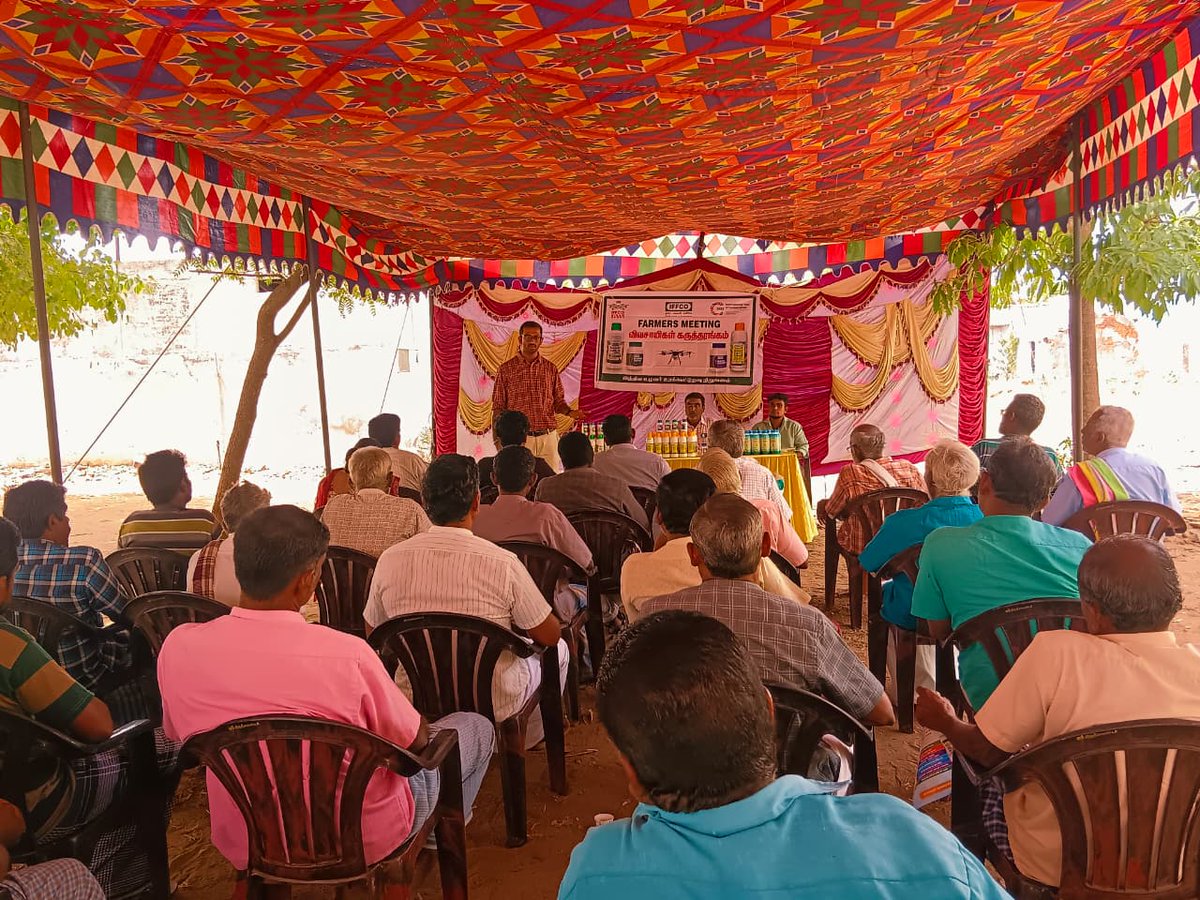 IFFCOTamilNadu's tweet photo. #FarmersMeeting #Erode ஈரோடு மாவட்டம் வேம்பதி தொடக்க வேளாண்மை கூட்டுறவு சங்கத்தில் இப்கோ கள அதிகாரி அவர்களால் #IFFCO நானோ உரங்கள் குறித்து விவசாயிகள் கருத்தரங்கம் நடைபெற்றது. இந்நிகழ்ச்சியில் நானோ திரவ உரங்கள் , உயிர் உரங்கள்,நேச்சுரல் பொட்டாஷ் மற்றும் சாகரிகா திரவ உரங்களை பயன்படுத்தும் முறை மற்றும் நன்மைகள், பயன்படுத்துவதால் மண் ஆரோக்கியம் எவ்வாறு பாதுகாக்கப்படுகிறது என்று விளக்கமளிக்கப்பட்டது. மேலும் சங்கட் ஹரன் பீமா யோஜனா காப்பீட்டுத் திட்டத்தின் முக்கியத்துவம் குறித்தும் எடுத்துரைக்கப்பட்டது.
@IFFCO_Coop @KiritkrJPatel @iffcoyogendra @S_Kulshreshtha1 @BharatUrvarak @doa_tn @tnhorticulture @Tanfed_CC1959