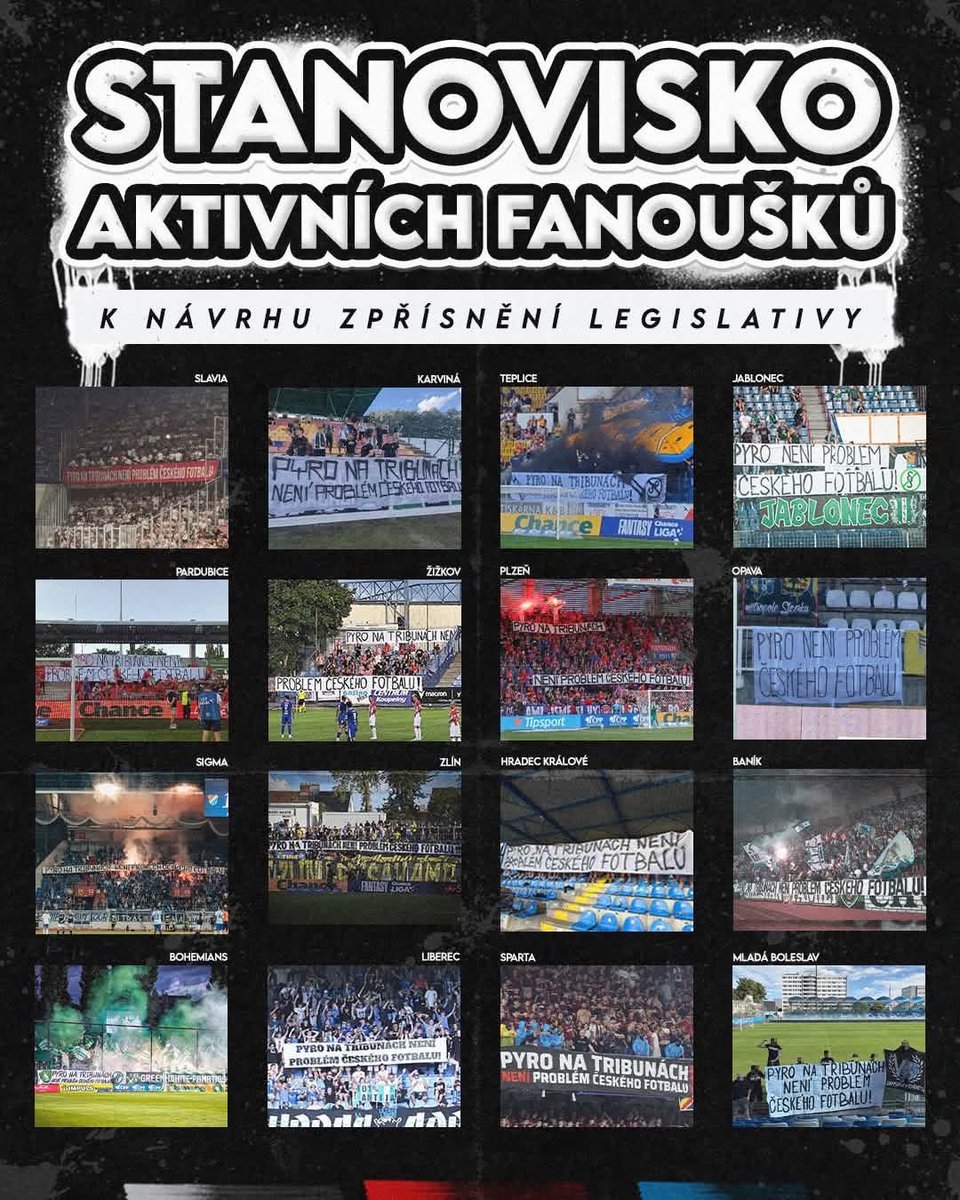 chachari_cz's tweet photo. ❗️STOP KRIMINALIZACI FANOUŠKŮ❗️

Dostal se nám do rukou dokument, ve kterém ministr pro sport, prevenci a zdraví Boris Šťastný vyzývá všechny prvoligové kluby k odpovědi na otázky ohledně zahalování obličeje a pyrotechniky. https://t.co/jqQhKHjYin