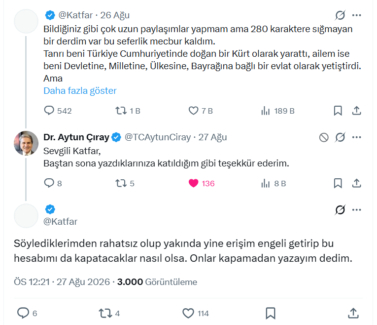 Katfar's tweet photo. Onlar kapatmadan yazdım.
NE MUTLU TÜRKÜM DİYENE. https://t.co/Q0i1fJiSEJ