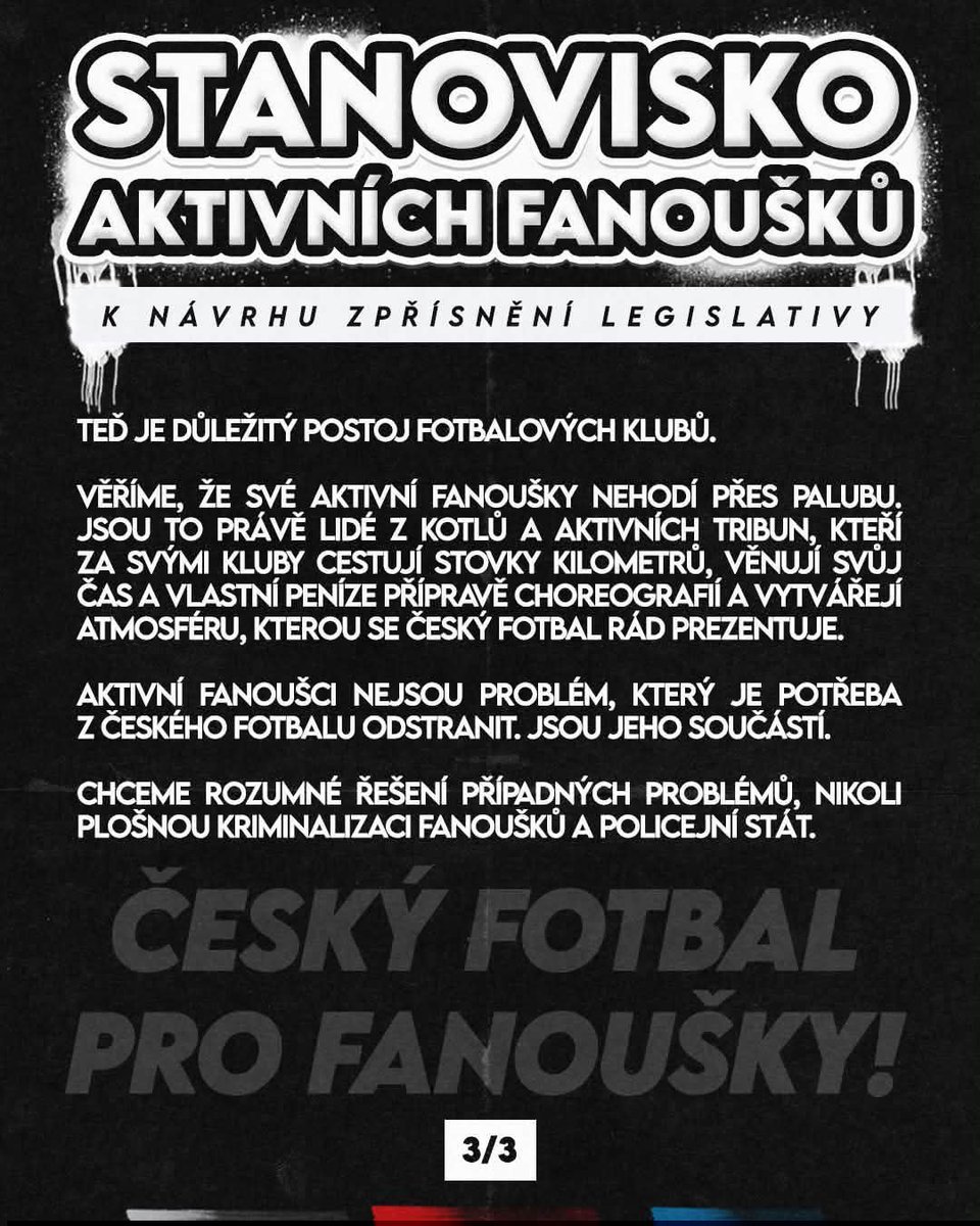 Hanka1922's tweet photo. Stop kriminalizaci fanoušků!!!

#pyronenizlocin https://t.co/f45pbS1QnY