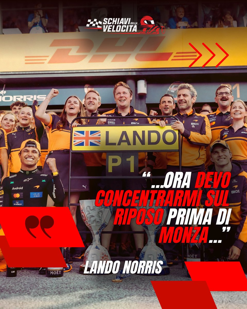 CodiRoshiam5a's tweet photo. Two consecutive wins, but Norris keeps his feet on the ground. The world champion isn’t thinking about a title comeback yet: first recovery, then Monza. One race at a time. https://t.co/OJUI4nDWXv