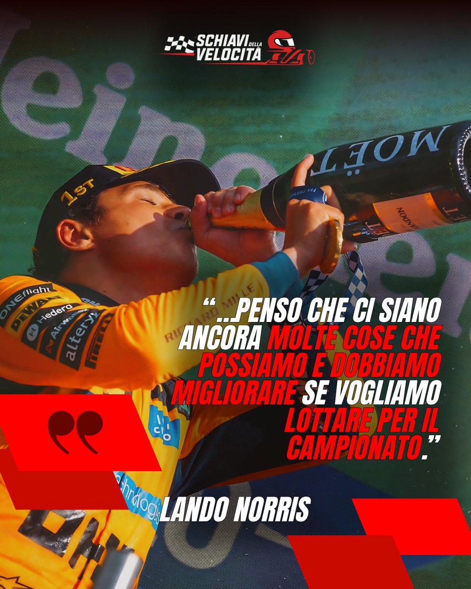 CodiRoshiam5a's tweet photo. Two consecutive wins, but Norris keeps his feet on the ground. The world champion isn’t thinking about a title comeback yet: first recovery, then Monza. One race at a time. https://t.co/OJUI4nDWXv