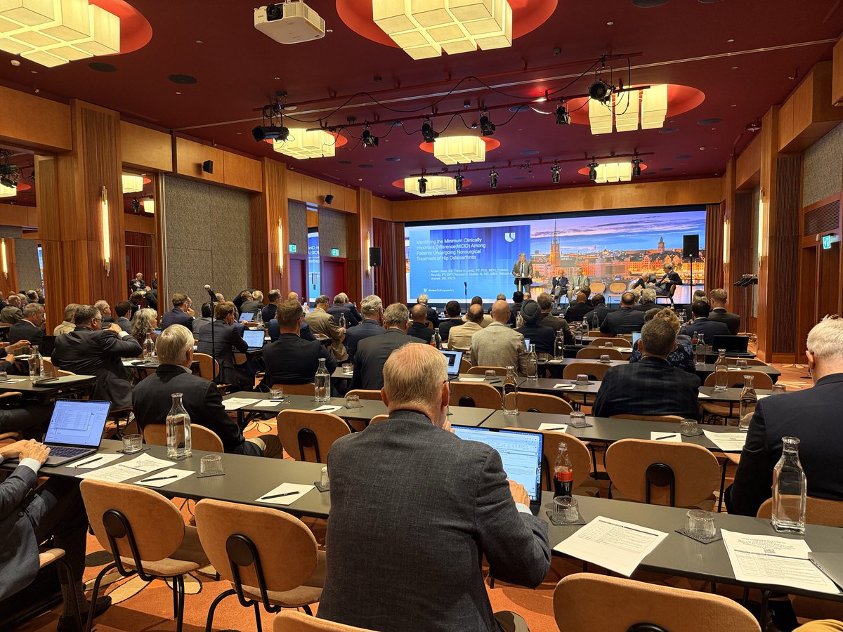 HipSocKneeSoc's tweet photo. Hej, Stockholm! The Hip Society has officially begun its 2026 Closed Meeting in Stockholm, Sweden, alongside our colleagues from the European Hip Society and the Swedish Arthroplasty Association. We look forward to several days of meaningful discussion, fellowship and friendship. https://t.co/pxQ68f0QCh