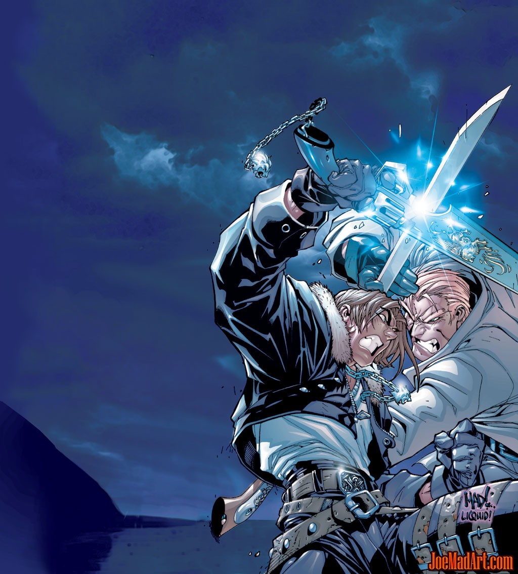 FF8_Garden's tweet photo. Squall ⚔️ Seifer (Artwork by @JoeMadx) https://t.co/on04BbQRvl