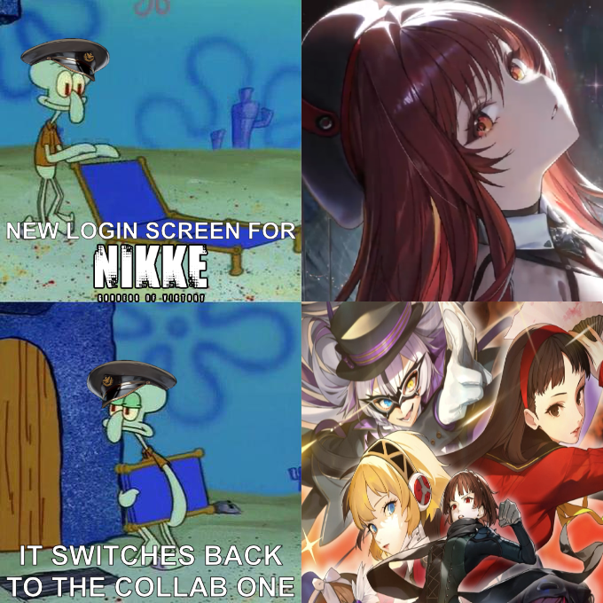 Pun_Knee's tweet photo. Was this y'alls reaction to Nikke's new loading screen?

(Fixed my BAD grammar lamo) https://t.co/nC7WIPDb2L