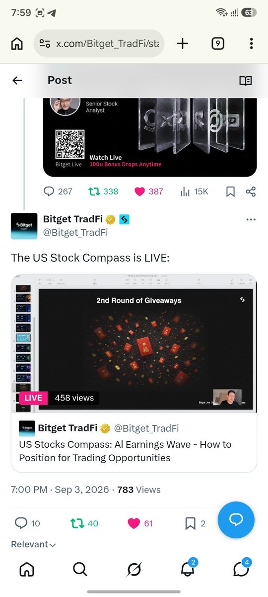 tub0wl's tweet photo. @Bitget_TradFi tuned in <3 another great session 

#Bitget https://t.co/nSRBswwxnV