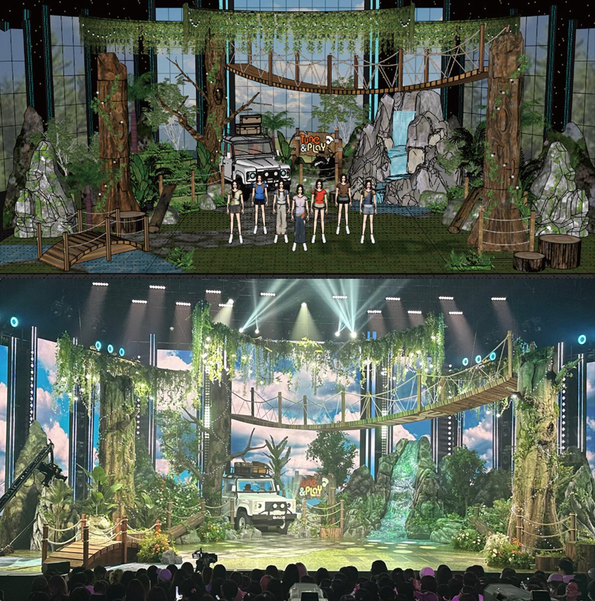 tuideloops's tweet photo. TUIDE’s stages for Music Core were recreated so perfectly. I’m so amazed. They take performing so seriously. The staff who worked on the stage did an amazing job 👏

#TUIDE #튜이드 @TUIDE_official. https://t.co/r8faj05BSE
