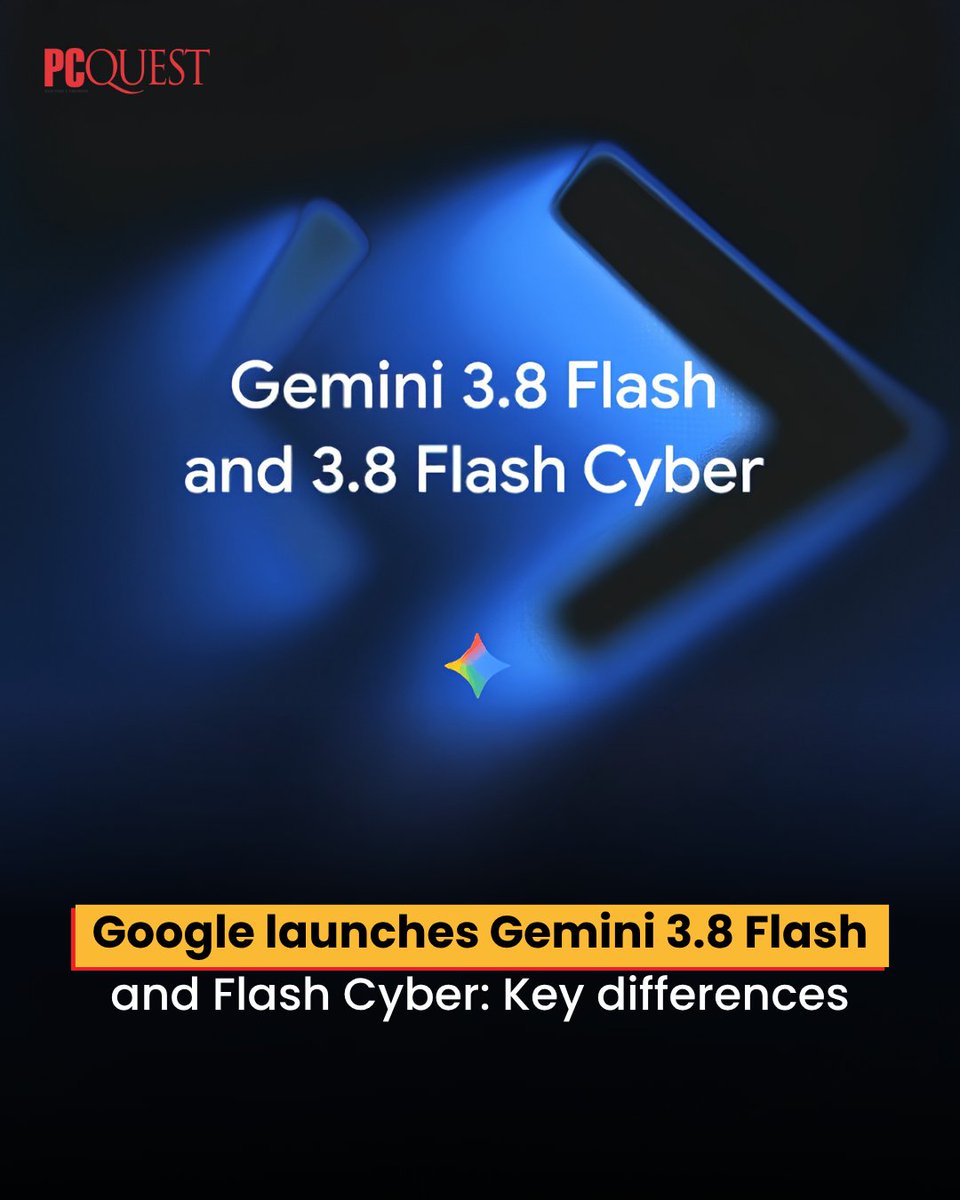 pcquest's tweet photo. Google Gemini 3.8 Flash

Google launches Gemini 3.8 Flash for coding and agentic tasks, alongside Flash Cyber for vulnerability discovery, automated patching, and trusted security defenders worldwide.

Read More: https://t.co/a7Ydgw8X9L

#PCQuest #Google #Gemini #AI https://t.co/xcHv9Aqo9b