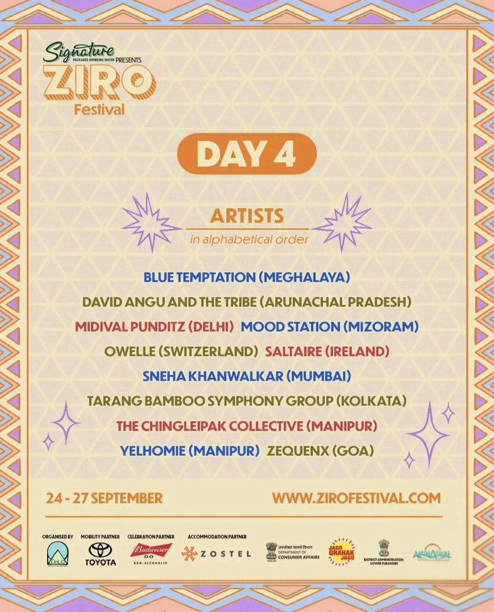fotocafebyashok's tweet photo. So the artists lineup for Ziro Music Festival 2026 is out....
#Ziro @ArunachalTsm @jagograhakjago @ZostelHostel https://t.co/j7JadHLQrY