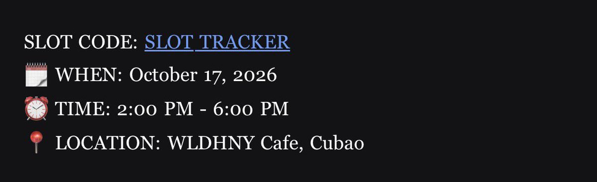 mizinfitz's tweet photo. all SLOT confirmation has been sent to respective emails, kindly check and read all of them. If you haven’t received anything but able to submit the form. please reply here.
for slot code, you can see it under slot tracker, click the link hehe
thank you!
#WhenAStarryAngelFall
#PorSuppakarn