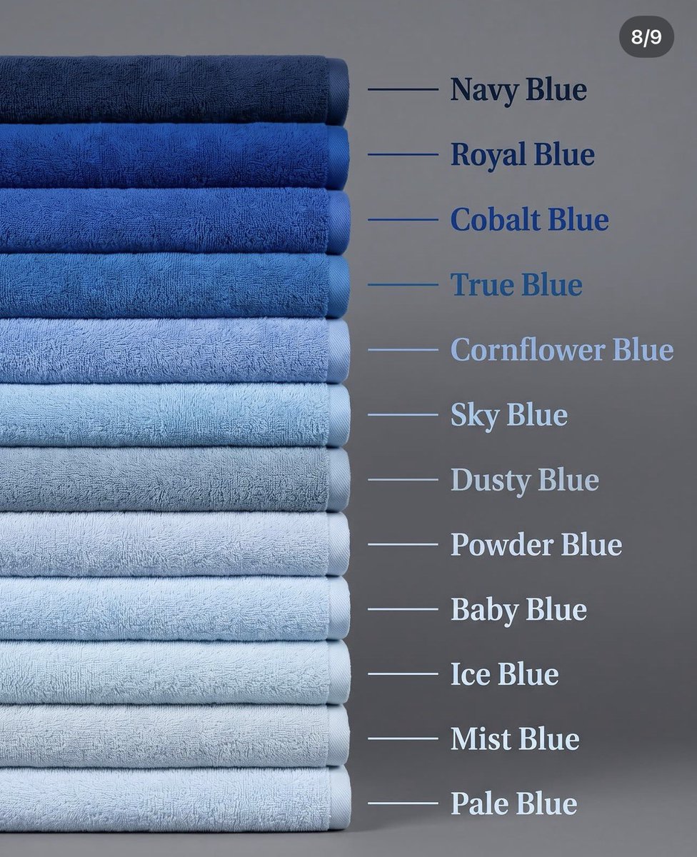 Queen_Alex_Lion's tweet photo. Question what shade of blue do you like? https://t.co/3w17pBAWD9
