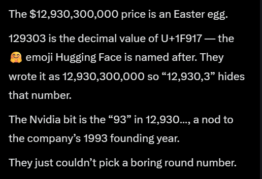 whathehell125's tweet photo. I JUST FOUND THE FARTCOIN OF NVIDIA OMFG

HE SAID CONGRATS IF U FIND THE SECRET HIDDEN REFERENCE

I ASKED GROK AND IT SAID THE NUMBER 129303
IS SECRET CODE

https://t.co/LSxAbkQhPc

PROOF IN CONVO https://t.co/Ty8g0bU6qA