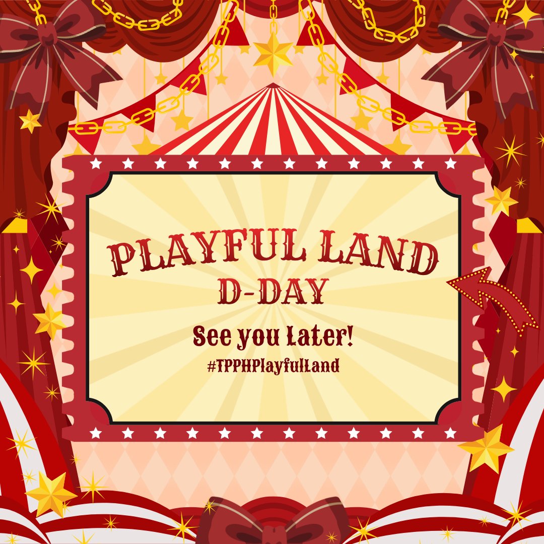 twstpartyph's tweet photo. 🎪 TODAY IS D-DAY 🎪

Remember to use our official hashtag #TPPHPlayfulLand when posting about the CSE. We're so excited to see you all later TWST Prefects! 💛

Note: Walk-ins are NOT allowed.

#TwistedWonderland #Savanaclaw #LeonaKingscholar #JackHowl #RuggieBucchi https://t.co/HqJzizbmCI
