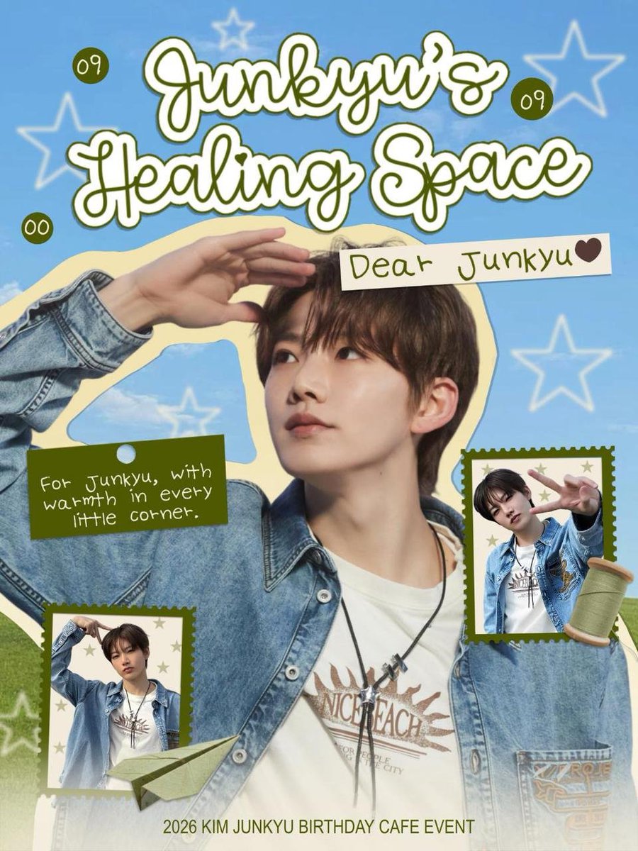 TeumeEvent's tweet photo. 2026 Kim Junkyu Birthday Cafe Event 

Collaboration with Kyuties

⋆˙⊹ ｡ ✩ Junkyu's Healing Space ✩ ｡⊹˙⋆

📅 2026.09.8~9
🕛 13:00~19:00
📍 CAFE COMO 카페꼬모 @cafe_c_omo2

Project handled by: @TeumeEvent @dunia_junkyu @E4KYU_PH @AllAboutJunkyu https://t.co/hGDXgbW9fX