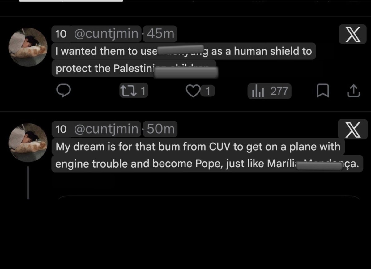 SnipeForV's tweet photo. 🚨 MASS REPORT 🚨
This 🐥 solo posts cruel and disturbing wishes for horrific things to happen to 🐯. This account openly spreads vile, malicious and hateful content targeting him.
▫️Targeted Harassment
▫️Insults
▫️Hate
▫️VS
▫️Spam

diorminn_/cuntjmin
◾https://t.co/jesJqyiwah https://t.co/8dZROti63c