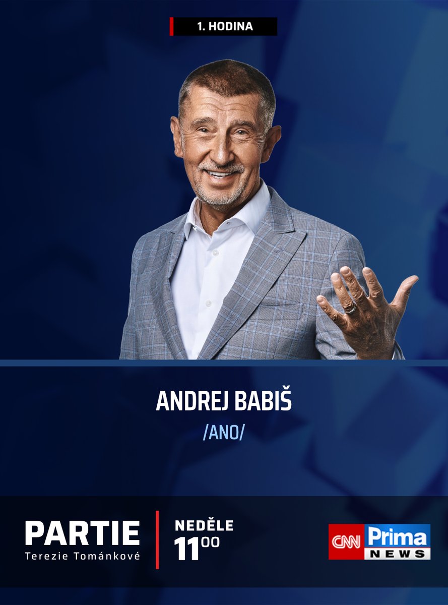 CNNPrima's tweet photo. Boj o rozpočet: přinese prosperitu, anebo dluhy? Exkluzivní rozhovor s premiérem Andrejem Babišem /ANO/ v Partii Terezie Tománkové. https://t.co/a8IMsGdc7B