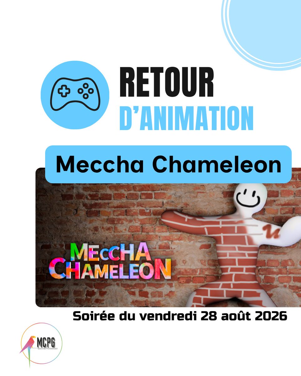 MCPGfr's tweet photo. Retour sur notre soirée MECCHA CHAMELEON !
5 joueurs : Annabesse, Judou, KamoKyu, Kenshi et Fredo
 🎨 3-4 parties entre camouflage et poses improbables
Nouvelle map Borderland : Kenshi cherchait tout le monde… et n’a trouvé personne 😭

#AssociationMCPG #Gaming #RetourAnimation https://t.co/uLkv0lF2TK