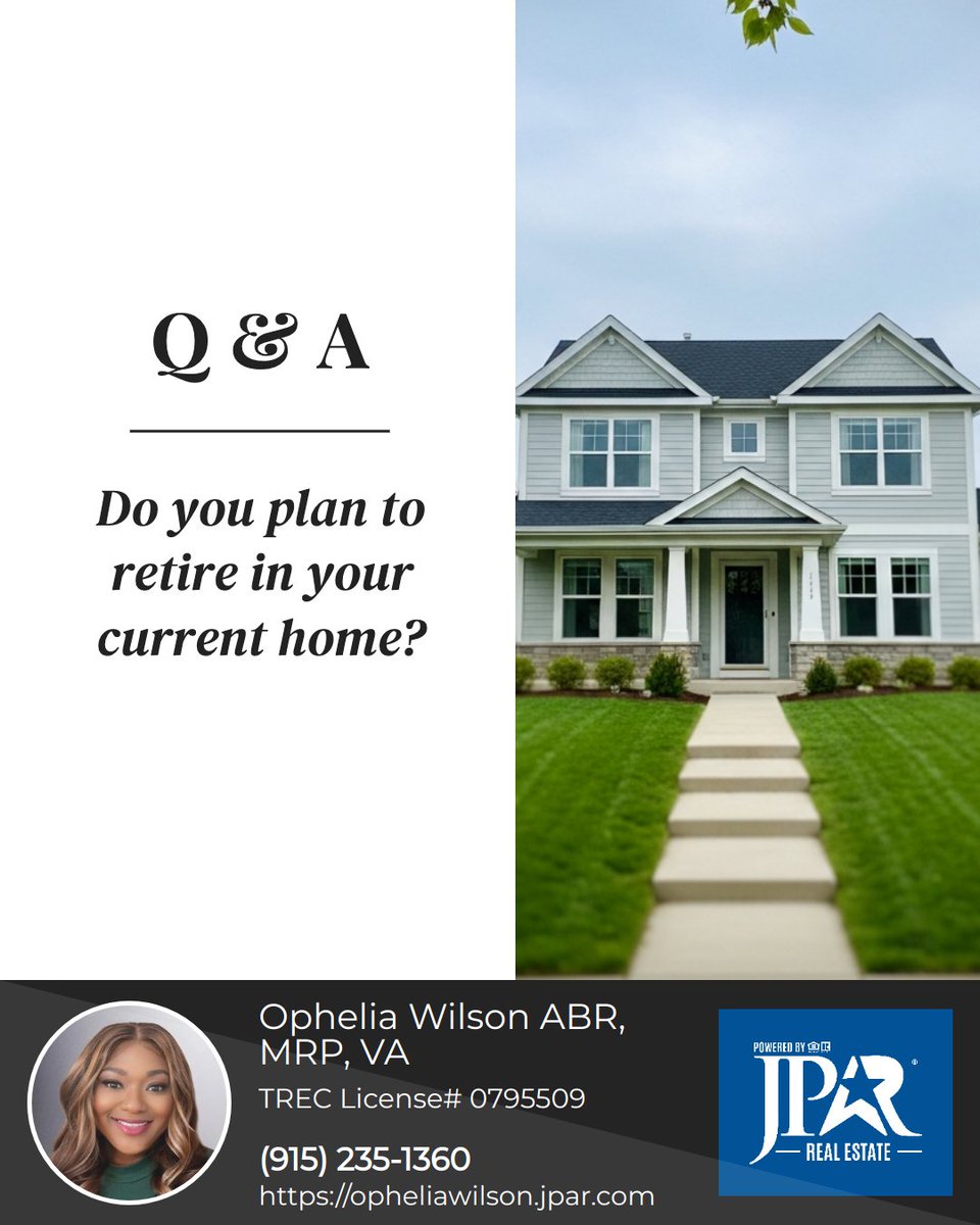 Phelia101's tweet photo. Are you thinking about your long-term plans for your current home? Many people consider their current home their retirement destination, while others see it as a stepping stone to their next home. So, where do you stand? Are you planning to stay put or considering your next move? https://t.co/BZ4VZg7lg2
