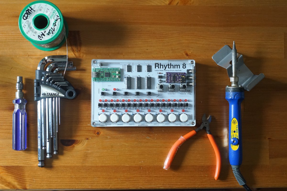 tueks3's tweet photo. 【お知らせ】
日本発！ドラムマシンのDIYキットが登場。
部品+ケース全部入りで買ったその日に組み上げ可能。https://t.co/GRYKzgO1od https://t.co/kbd0wC69SV