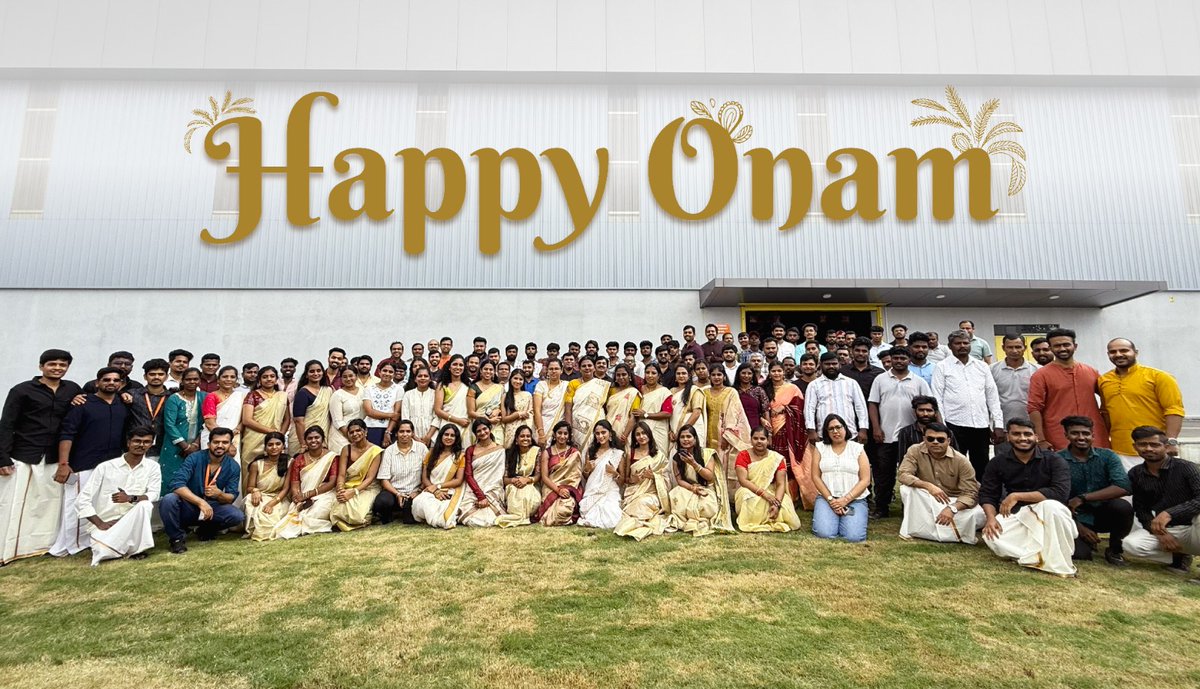 IgusIndia's tweet photo. Celebrating Onam, the IGUS way! 🌼✨

A day filled with tradition, togetherness, laughter, and the beautiful spirit of Keralam.

#igus #igusIndia #HappyOnam #OnamCelebration #TogetherAtigus https://t.co/NoPgRiFi9G