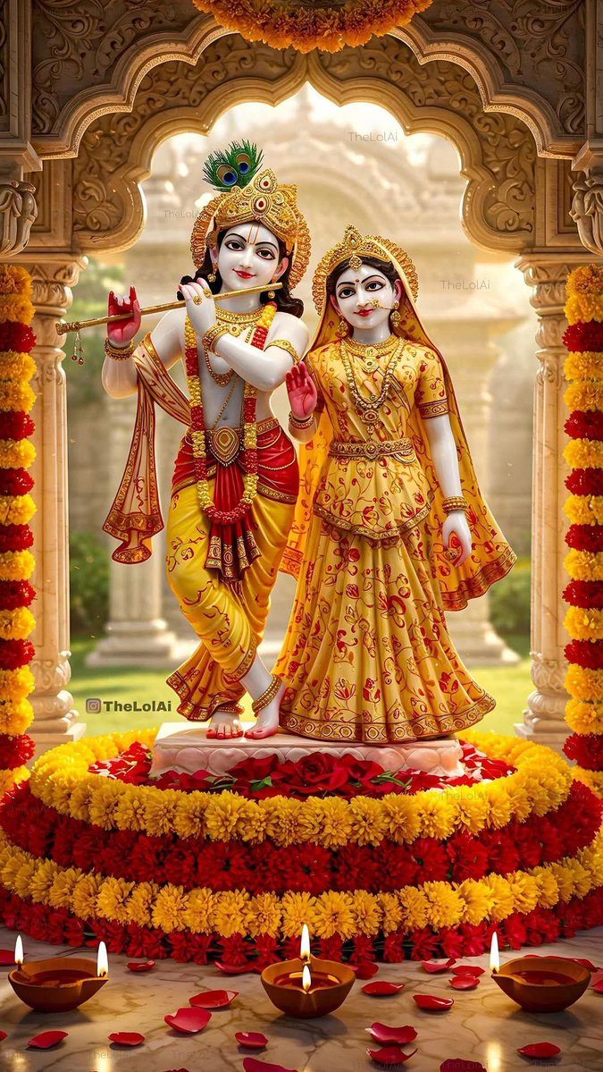 SandeepvermaV17's tweet photo. ╔═══❖🦚❖═══╗
💙 जनमाष्टमी आने वाली है 💙
🪈 आ रहे हैं नंदलाल, सजने लगा है गोकुल 🪈
🌸 राधे राधे • जय श्री कृष्ण 🌸
╚═══❖🦚❖═══╝ https://t.co/NyisI6fe73