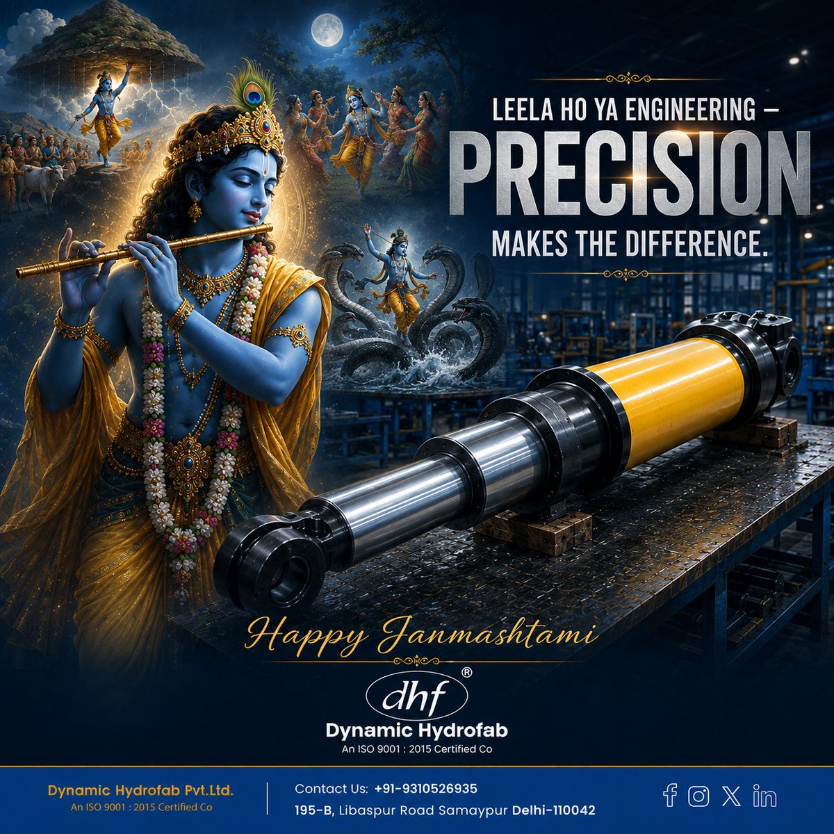 dynamichydrofab's tweet photo. Krishna's flute had perfect notes. Our cylinders have perfect finishes. ๐ชโ๏ธ
Happy Janmashtami from Team DHF! ๐
#Janmashtami #DynamicHydrofab #PrecisionEngineering #MakeInIndia https://t.co/CprfPaY4DJ