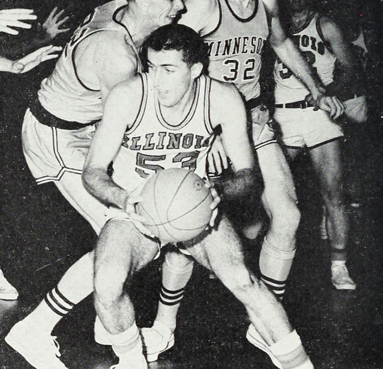 illinilegends's tweet photo. Happy 85th Bday on Thu. (Sept. 3) to 1963 @IlliniMBB Big Ten champion Bill Small. After playing for Illinois, Bill went on to play with the Detroit Pistons & the Akron Goodyear team that won the 1964 AAU national title. @MikeSmall4 @RBHSRockets @AuroraWestBBall @asmall6061 https://t.co/BgbkLOyiQZ