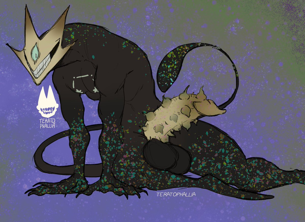 teratophallia's tweet photo. Entity 930; cosmic, mischievous, and textured for your pleasure!   

He has the ability to control his shattered bioluminescence!!  

#terato #teratophilia #monster #entity #xenophilia #monsterfucker https://t.co/D6TtbyitY6
