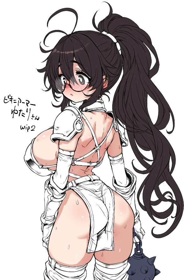 n_hirowa's tweet photo. こちらもまだ途中のビキニアーマーゆたりさん（7周年） https://t.co/9tlTWnrSrP