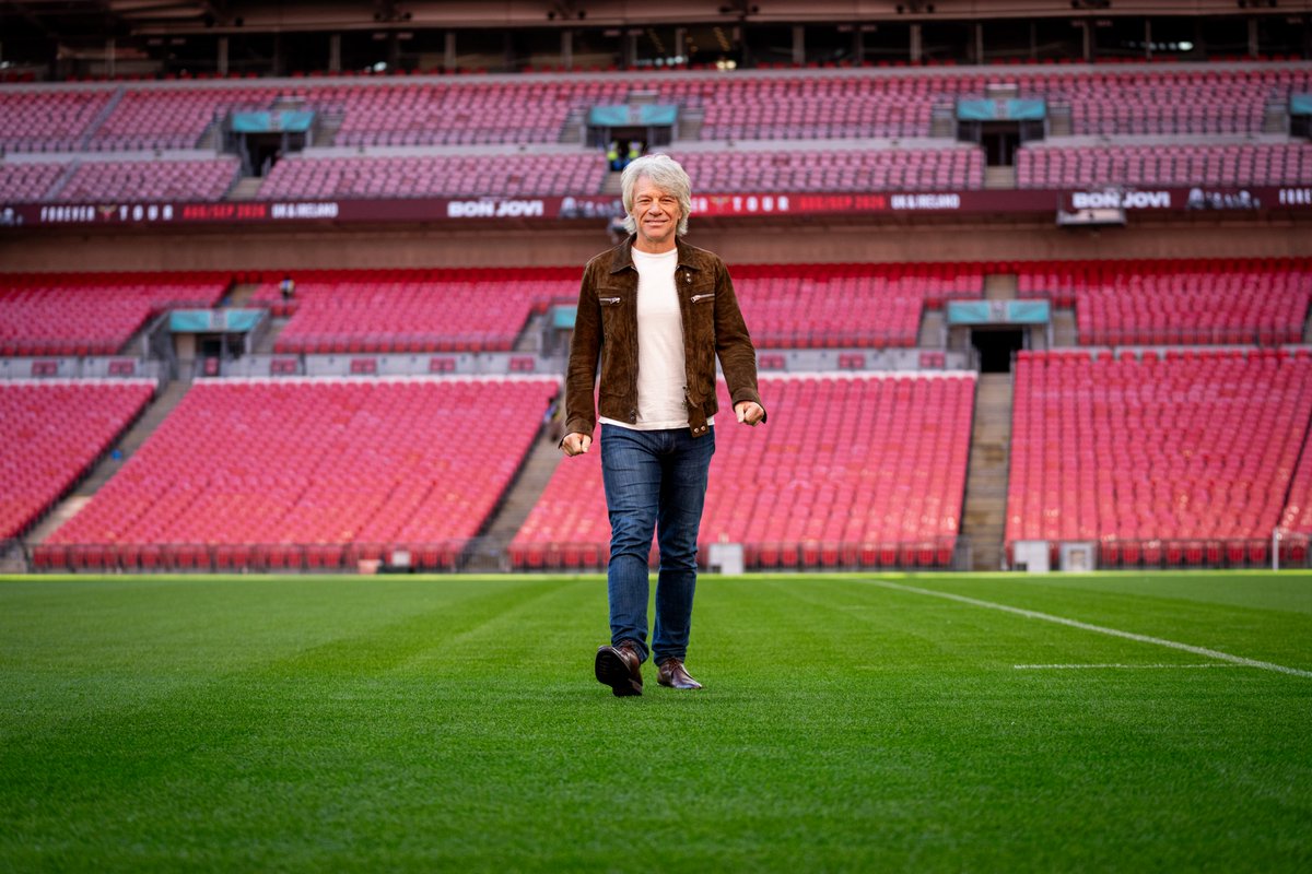 wembleystadium's tweet photo. Last year, we welcomed @BonJovi to Wembley to celebrate the Forever Tour announcement ❤️

Tomorrow, the wait is over. The Forever Tour takes over our house 🤘 https://t.co/WUgHKt2OrO