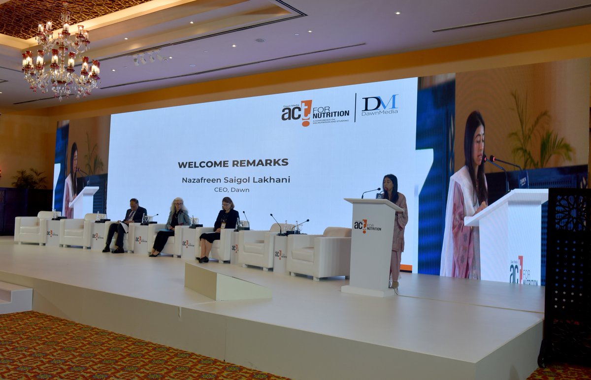 WHOPakistan's tweet photo. .@WHO joined Pakistan & partners at the #ActForNutrition Conference to discuss how, together, we can defeat malnutrition.
One message was clear. We have the medical science to improve & save lives, & we need to act today. The cost of inaction is higher than the cost of action https://t.co/ZrLEL0kG5k