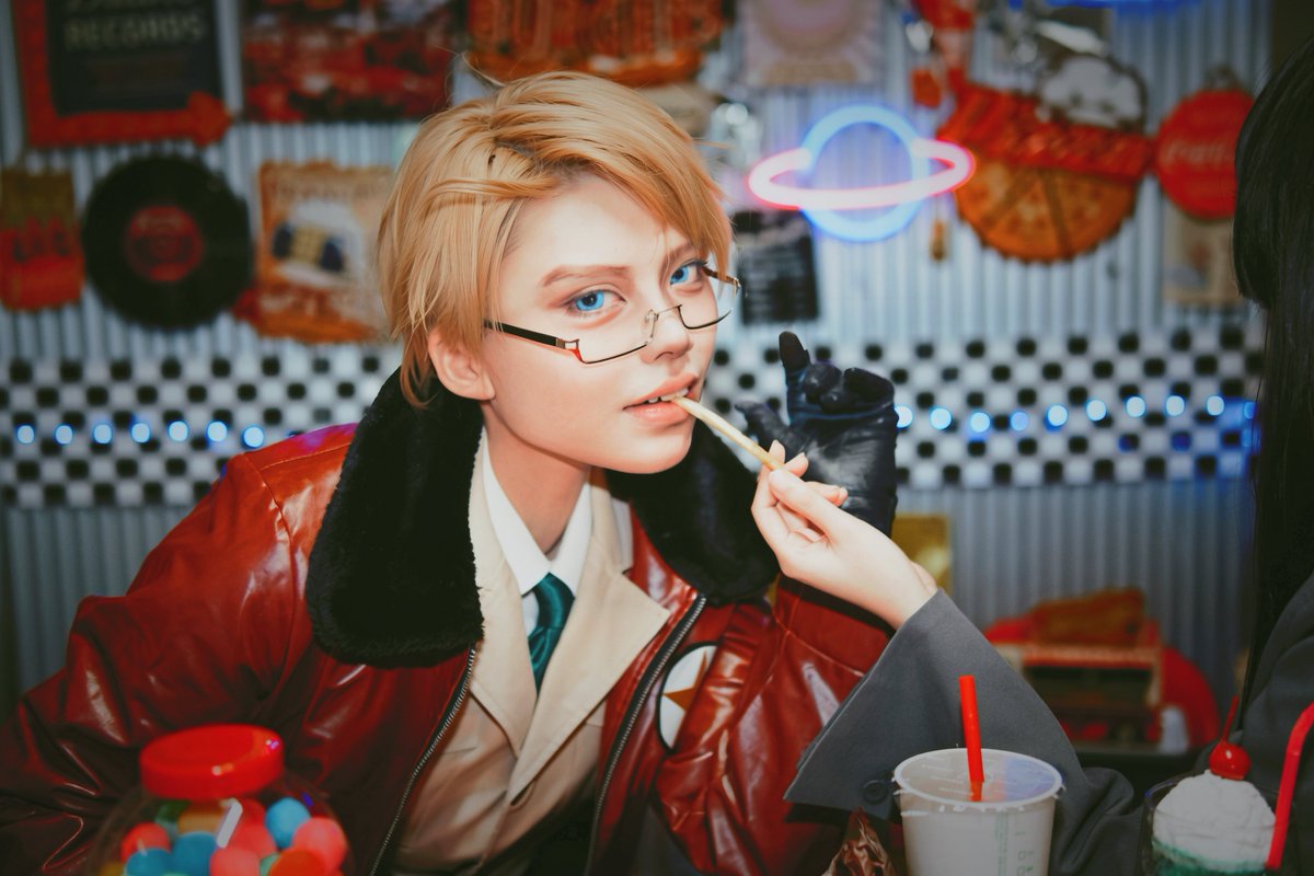 Kawara_00's tweet photo. ⚠︎︎夢cos💭
    『牽制』

@U_Ucos 
@mutsu1006 https://t.co/qNyTYrmJ3I