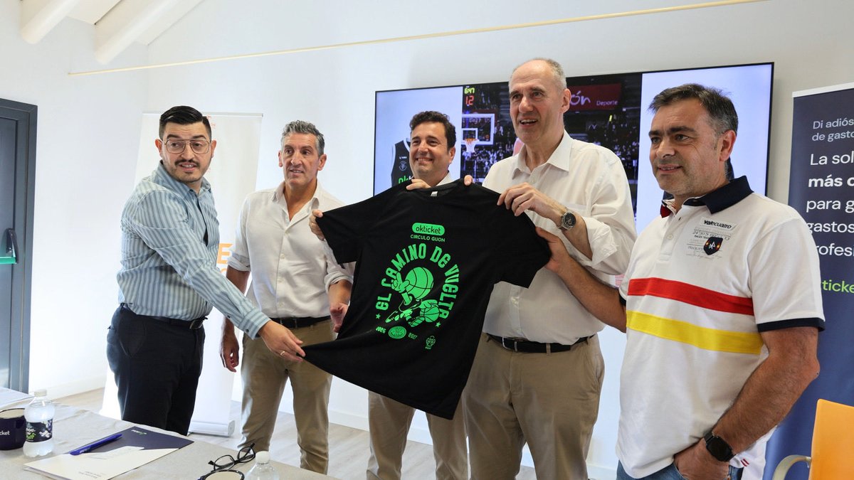 CirculoGijon's tweet photo. 🚨 Presentación Oficial de nuestro Patrocinador Principal @OkticketApp ‼️
¡Gracias por apoyarnos y dar nombre a nuestro club!
Comienza un nuevo camino, El Camino de Vuelta 💪
✨Okticket Círculo Baloncesto✨
#okticket #circulogijon #patrocinador https://t.co/cCbyASmUnp