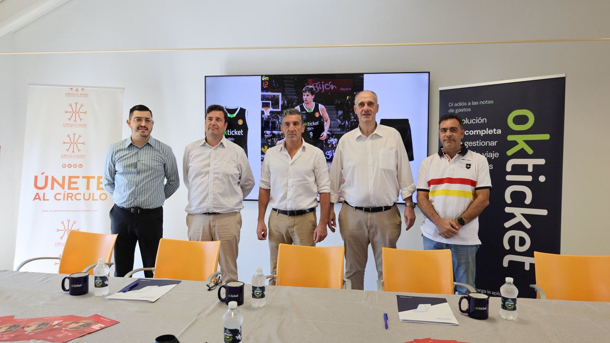 CirculoGijon's tweet photo. 🚨 Presentación Oficial de nuestro Patrocinador Principal @OkticketApp ‼️
¡Gracias por apoyarnos y dar nombre a nuestro club!
Comienza un nuevo camino, El Camino de Vuelta 💪
✨Okticket Círculo Baloncesto✨
#okticket #circulogijon #patrocinador https://t.co/cCbyASmUnp