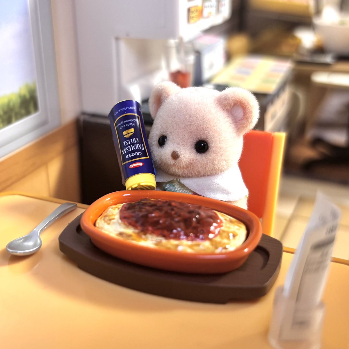 nionio_chi's tweet photo. チーズたくさん派

🧸「ﾌﾘﾌﾘﾌﾘﾌﾘﾌﾘﾌﾘ………」

 #シル活 
 #シルバニア 
 #シルバニアファミリー https://t.co/U7fNk1TySv