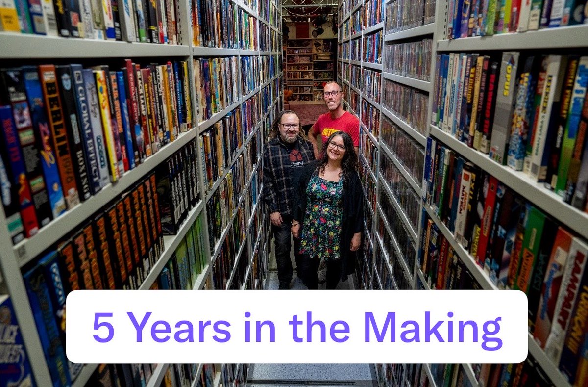 E_Games_Archive's tweet photo. Embracer Games Archive is celebrating 5 years!
 
It is hard to believe how quickly time has passed and how much has happened during these five years.
 
We have built the archive from the ground up, prepared the facilities and created a proper home for the collection.
 
Along the way, we have sorted and catalogued more than 90,000 objects. Today, every object in the archive is registered in our database with images.
 
But the archive is about much more than building a collection. Over these five years, we have supported exhibitions, researchers, schools and others interested in video game history. We have also provided material and support for new releases of older games, helping parts of gaming history become accessible again.
 
A lot has happened in five years, and there is still so much more we want to do.
 
Thank you to everyone who has supported, visited and contributed to Embracer Games Archive along the way. ❤️