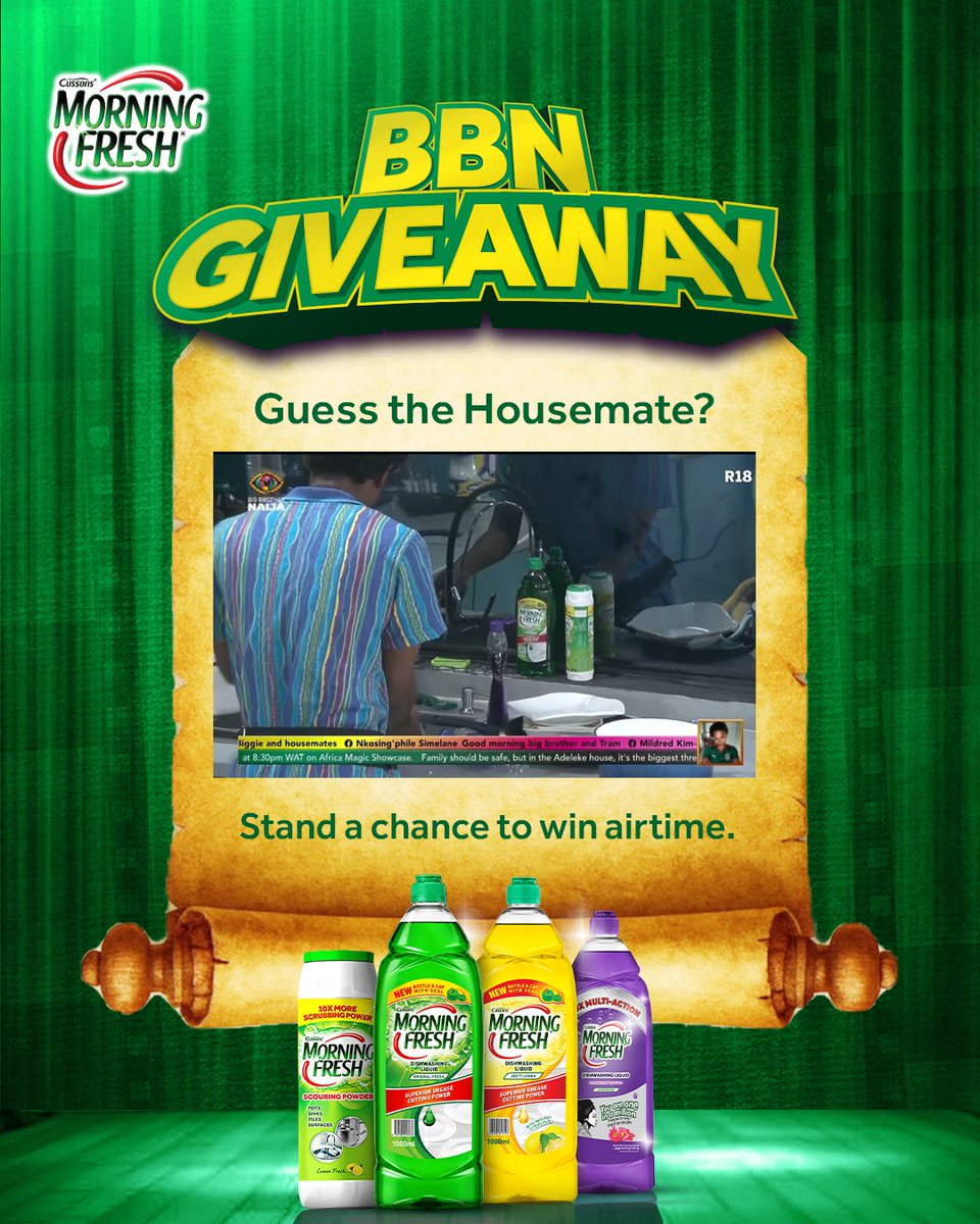 MorningFreshNG's tweet photo. Think you know your housemates? 👀 
We’ve got a mystery for you! Guess who’s hiding in the picture for a chance to win airtime. 📱 ✨ 
Drop your answer in the comments.

#Morningfreshng #BBNaijaS11 #BBNaijaxMorningFresh https://t.co/EBdRZFSPRs