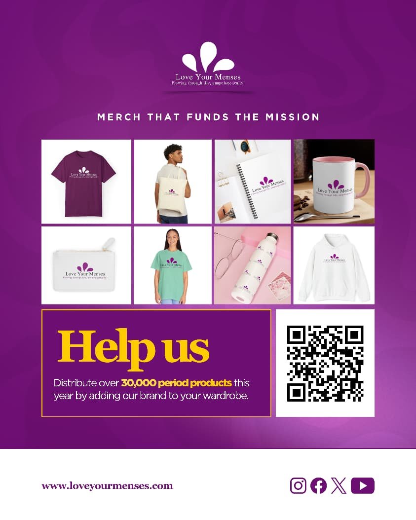LoveYourMenses's tweet photo. Elevate your style  with purpose by adding our brand to your wardrobe. Beyond the looks and elegance, with each purchase, you support us in empowering young minds! 

#mentrualhygiene
#menstrualhygieneawareness
#menstrualhygienemanagment
#menstrualproducts
#fashion
#tech
#LYM https://t.co/XlwOw5sEzP