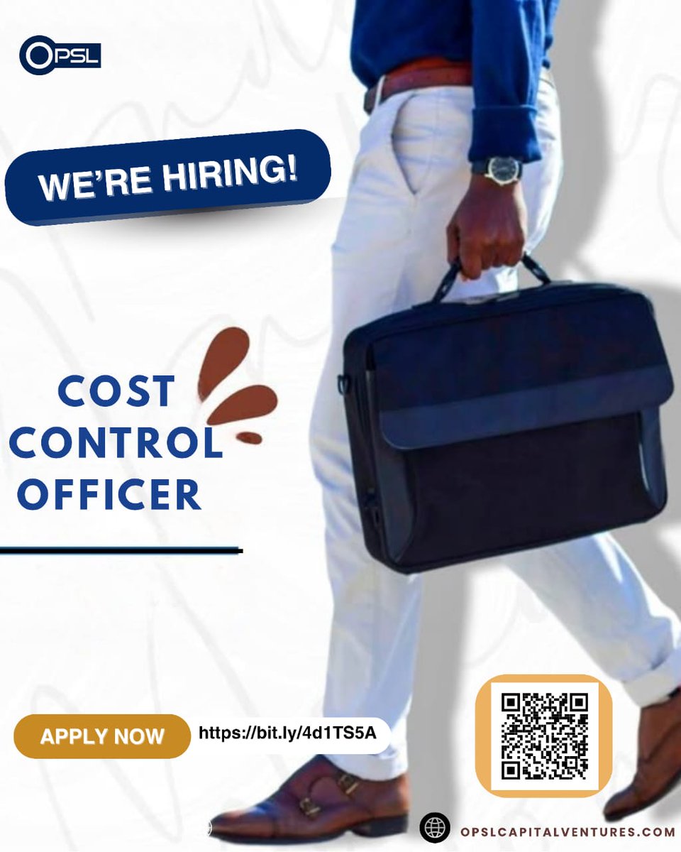 OPSLHR's tweet photo. We Are Hiring!

Position: Cost Control Officer

Interested and qualified candidates should apply using the link below:
https://t.co/hPDkeOkgY4

Only shortlisted candidates will be contacted. https://t.co/mmphCVMehb
