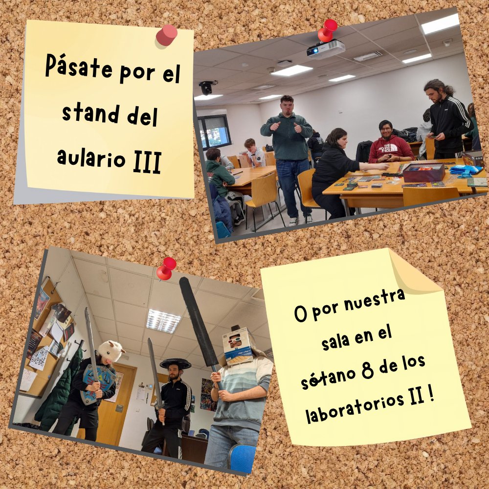lcdd_urjc's tweet photo. ‼️Hola de nuevo‼️🐉

⬛ Desde la LCDD inauguramos este curso escolar yendo a las jornadas de acogida de la URJC en el campus de Móstoles y dándole la bienvenida a todos alumnos primerizos (y los que no, también 👴). https://t.co/JuPKGd27jS