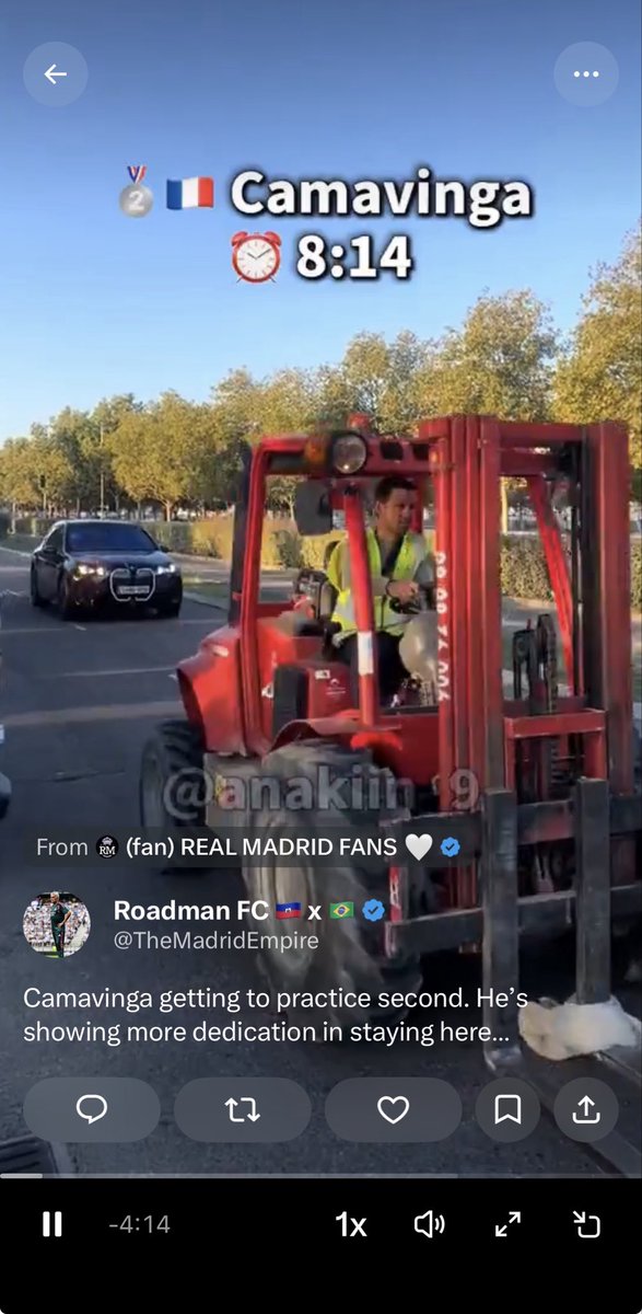 Emilnux's tweet photo. @TheMadridEmpire @Inkedandunique Camavinga got a new job 😂😂 https://t.co/ScweXX50QS