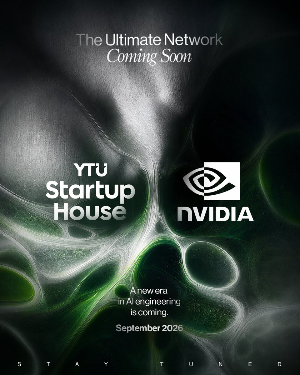 ytustartuphouse's tweet photo. 🟢 The Ultimate Network, Coming Soon… 

A powerful collaboration between YTU Startup House and @nvidia Together, we're opening the door to a new era in AI engineering. 

Details are on the way, stay tuned.

#YTUStartupHouse #ComingSoon #AIEngineer #NVIDIA https://t.co/cDDEcJGoE0