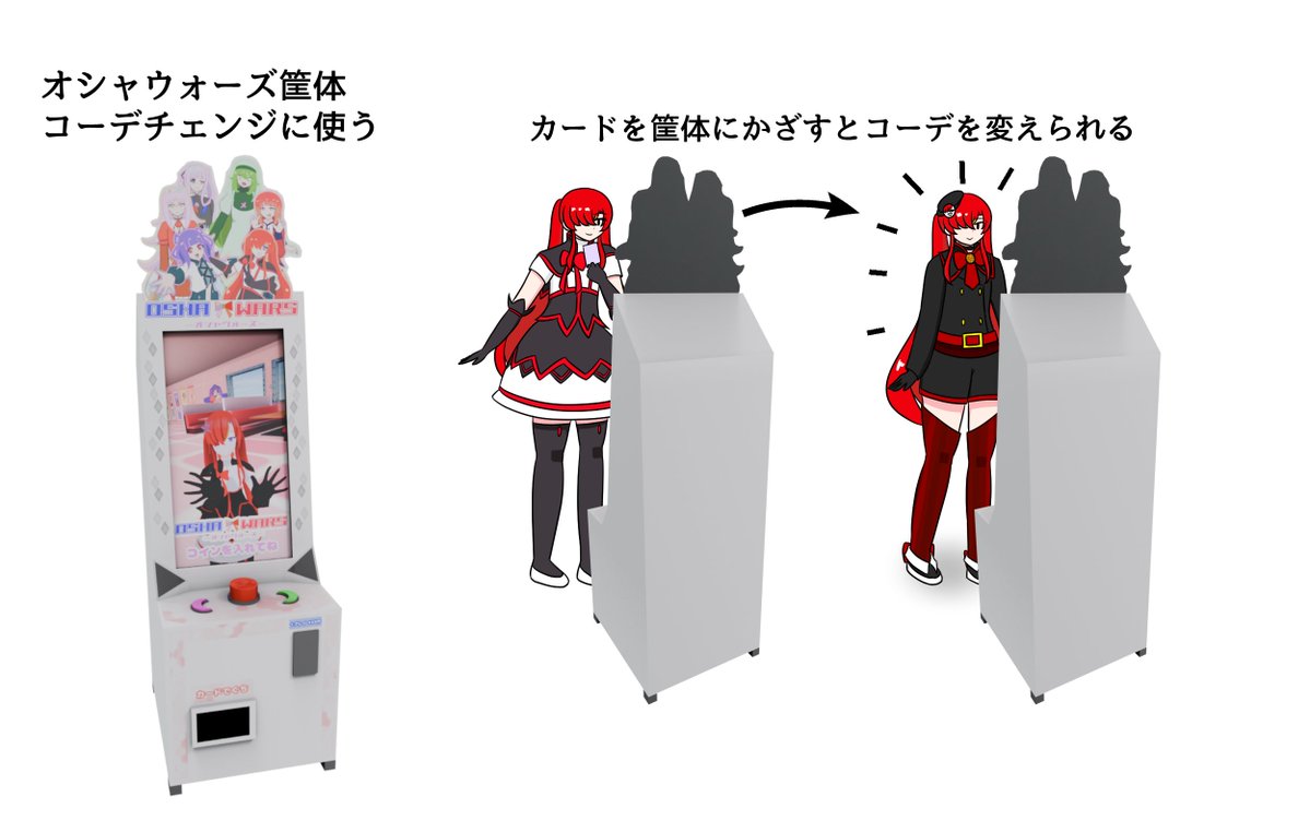 26gou's tweet photo. 進捗
コーデチェンジ説明画像 https://t.co/Y9JXZ8Q83t