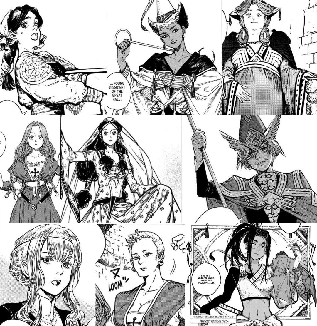 BloodRaven55's tweet photo. shout out to the adult women of witch hat atelier https://t.co/g75kpUx23g